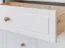 Cassettiera Bresle 09 in pino massiccio | Bianco/naturale | 92 x 95 x 41 cm | Stile country elegante