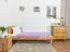 Letto singolo "Wooden Nature" 02, rovere massello, oliato - 100 x 200 cm (l x l)