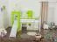Set biancheria letto bambini 2 pezzi | Motivo gatto | Cotone 100% | Verde | 140 x 200 cm