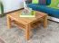 Tavolino in rovere massello "Wooden Nature" 420 | 80 x 80 x 45 cm | Design moderno e artigianalità
