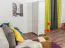 Armadio 001 in pino massiccio laccato bianco | Design moderno | 190 x 47 x 60 cm