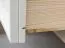 Cassettiera Gyronde 05 in pino massiccio | Bianco e noce | 88 x 112 x 45 cm | 5 cassetti Soft Close