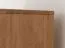 Cassettiera Rania 20 rovere/nero | 84 x 154 x 39 cm | legno massiccio | vetro centrale | chiusura ammortizzata