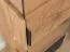 Armadio a muro Rania 16 rovere/nero | Legno massiccio | 142 x 43 x 33 cm | Frontale vetro e legno | LED integrato