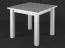 Tavolo pranzo pino massello bianco Lagopus 21 | 80 x 80 cm | Stile moderno e robusto