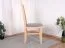 Sedia pranzo SIGULDA rovere | Imbottitura grigia schiuma T-25 | Faggio massiccio | Stile classico | Materiali pregiati