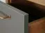 Comodino Braianik 30 | Rovere Wotan e verde | 1 cassetto, vano libri | 59 x 42 x 37 cm