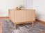 Tavolino bifacciale Acrab 06 con 2 cassetti, 53 x 106 x 64, 2 ante, 2 ante a ribalta, rovere Cremona, compatibile con robot aspirapolvere, frontali scanalati