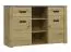 Cassettiera Talimatau 02 | Rovere e grigio | 86 x 138 x 43 cm | Design moderno e pratico