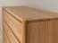 Cassettiera | rovere oliato | legno massiccio | sistema di chiusura ammortizzata | 4 cassetti | colore: rovere | 123 x 48 x 90 cm | Seille 01 | maniglie fresate