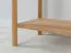 Tavolo consolle | credenza | legno massiccio | sistema soft close | 1 cassetto | rovere oliato | 1 ripiano | colore: rovere | 83 x 33 x 80 cm | Seille 02 | maniglia fresata