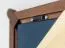Specchio | specchio da parete | rovere oliato | colore: Tabacco | cornice in legno | legno massiccio | 73 x 2 x 103 cm | Seille 04