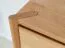 Comodino | 1 cassetto | sistema soft close | legno massiccio | rovere oliato | colore: rovere | 123 x 48 x 82 cm | Seille 19 | maniglia fresata