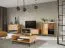Cantinetta Salleron 09 | Rovere massello oliato naturale e nero | 101 x 101 x 45 cm | Design moderno