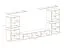 Pensile moderno Balestrand 213 | Bianco/Nero | 160 x 320 x 40 cm | 5 ante, 11 vani