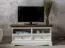 Mobile porta TV Gyronde 09 | Pino massello bianco/noce | 53 x 111 x 53 cm | Stile rustico, spazioso