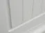 Vetrina Gyronde 14 | 190 x 60 x 45 cm | Pino massiccio laccato bianco | Cerniera destra