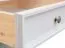 Vetrinetta Gyronde 17 in pino massiccio | Bianco e noce | 130 x 90 x 45 cm | Stile country-provenzale