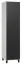 Armadio "Vacas" 12 nero/bianco | 195 x 47 x 57 cm | LED, anta pieghevole, soft close