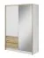 Armadio moderno Kirkdale 09 | 6 scomparti, 2 cassetti | Bianco e Rovere Artisan | 214 x 154 x 62 cm