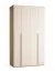 Armadio con ante a libro "Castro" 11, beige / rovere, 2 ante, illuminazione a LED con sensore di movimento, Sistema "Soft-Close", 124 x 60 x 225 cm