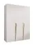 Armadio ad ante battenti "Rida" 02, bianco, maniglie: oro, 3 ante, 2 scomparti, 2 barre appendiabiti, Sistema "Soft-Close", bordi in ABS, 150 x 52 x 202 cm
