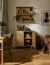 Cassettiera "Olimar" 12, color rovere, maniglie e gambe: rovere, 2 ante, 5 scomparti, ripiani regolabili, Sistema "Soft-Close", 83 x 46 x 83 cm