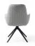 Sedia girevole Maridi 262 grigia | Design moderno | Comfort imbottito | 90 x 62 x 64 cm