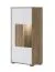 Arredo soggiorno moderno 5 pezzi | Rovere marrone e bianco lucido | Set "Manase" | Design contemporaneo