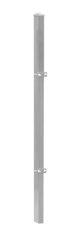 Palo per recinzione Mod. U, Finitura: zincato, Per recinzioni alte max: 43 cm, Lunghezza: 45 cm, Punti di fissaggio: 2