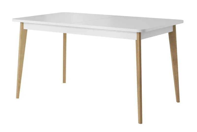 Tavolo da pranzo estensibile Maryhill 02 | Rovere Riviera e Bianco | 140-180 x 80 cm | MDF laminato