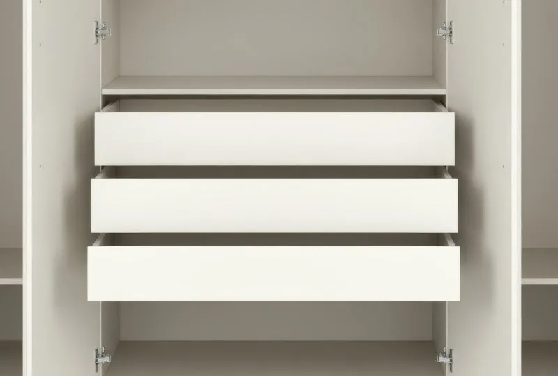 Cassettiera per armadio Edegem 01 | 3 pezzi | Colore: cashmere