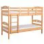 Letto a castello per adulti "Easy Premium Line" K19/n, testiera e pediera con fori, legno massiccio di faggio naturale - 90 x 190 cm (L x L), divisibile