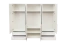 Armadio con ante battenti e cornice Siumu 34 | Bianco lucido | 226 x 277 x 60 cm | Moderno e funzionale