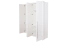 Armadio battente Siumu 23 | LED integrato | Bianco lucido | 226 x 187 x 60 cm