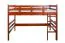Letto a soppalco 120 x 200 cm "Easy Premium Line" K23/n, legno massiccio di faggio laccato color ciliegio, divisibile
