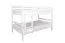 Letto a castello divisibile Easy Premium Line K24/n | Faggio massello bianco | 120 x 200 cm | Design moderno e sicuro