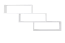 Mensola a muro in pino massello laccato bianco | Junco 280 | 85 x 180 x 20 cm | Design moderno