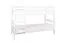 Letto a castello "Easy Premium Line" K21/n in faggio massello bianco - 90 x 200 cm, divisibile