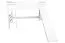 Letto a castello grande con scivolo 140 x 190 cm | Faggio massello laccato bianco | Divisibile | Easy Premium Line K32/n