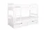 Letto a castello divisibile K21/n | Faggio massello bianco | 90 x 200 cm | 2 cassetti e pannelli laterali