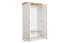 Armadio Badile 06 | 2 ante | pino bianco e marrone | 187 x 97 x 49 cm | stile country
