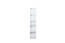 Scaffale per cameretta "Alard" 11 bianco | Design moderno | 171 x 35 x 36 cm | 5 scomparti