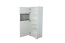 Vetrina Garim 18 bianco lucido | 161 x 60 x 40 cm | Stile moderno, LED, Soft Close