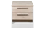 Comodino "Cerdanyola" 12 | Rovere e Bianco | 2 Cassetti | 52 x 50 x 40 cm