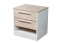 Comodino "Cerdanyola" 12 | Rovere e Bianco | 2 Cassetti | 52 x 50 x 40 cm