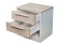 Comodino "Cerdanyola" 12 | Rovere e Bianco | 2 Cassetti | 52 x 50 x 40 cm