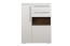 Vetrina moderna "Garim" 15 | Bianco lucido | 123 x 90 x 40 cm | Soft Close | Illuminazione LED