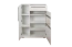 Vetrina moderna "Garim" 15 | Bianco lucido | 123 x 90 x 40 cm | Soft Close | Illuminazione LED