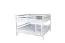 Letto a castello 160 x 200 cm Easy Premium Line K24/n | Faggio massiccio laccato bianco | Divisibile, design moderno